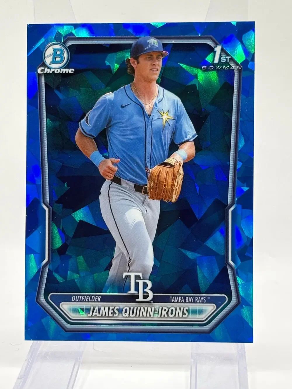 2026 Bowman Sapphire James Quinn Irons 1st Chrome Prospect Tampa Bay Rays